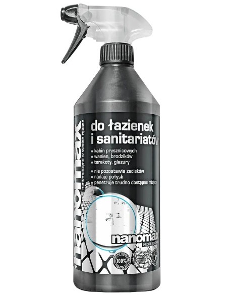 Środek czyszczący do łazienek i urządzeń sanitarnych NANOMAX, 1 l