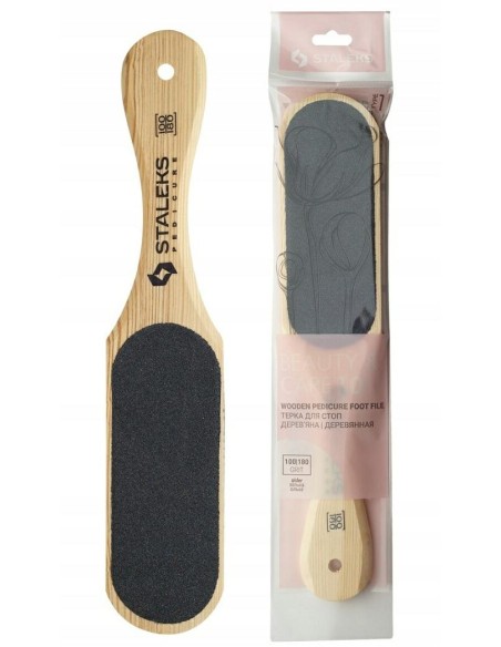 STALEKS Tarka Do Stóp Drewniana BEAUTY & CARE 100/180 Grit ABC 10/1, 1 szt