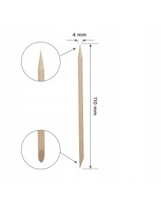 STALEKS Pomarańczowy Patyczek EXPERT Drewniany 150 mm DOS-10/10, 1 op