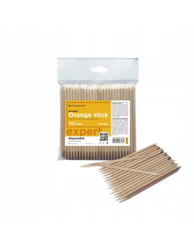 STALEKS Pomarańczowy Patyczek EXPERT Drewniany 110 mm DOS-30/100, 1 op