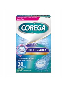 COREGA TABS Tabletki czyszczące do protez Bio 4w1, 30 szt