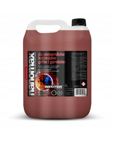 Środek do grilli, kominków i piekarników NANOMAX, 5 l
