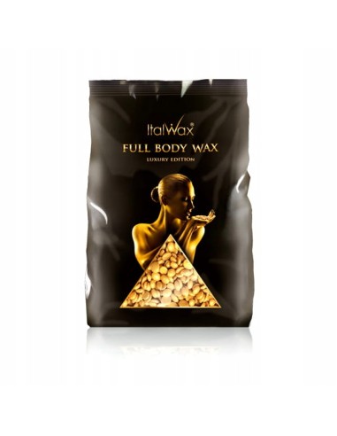 Wosk do depilacji twardy dropsy w granulkach Full Body Wax ITALWAX, 1 kg