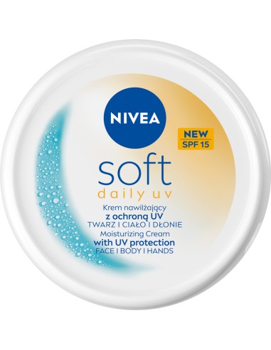 NIVEA SOFT SPF15 Krem intensywnie nawilżający, 100 ml