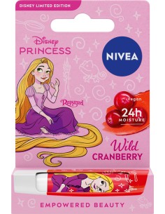 NIVEA WILD CRANBERRY DISNEY Pomadka nawilżająca ochronna wegańska 4,8 g