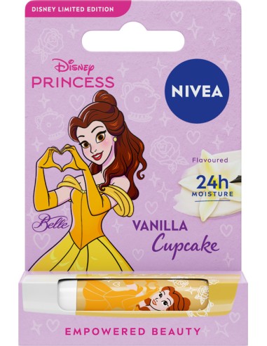 NIVEA VANILLA CUPCAKE DISNEY Pomadka nawilżająca ochronna waniliowa 4,8 g