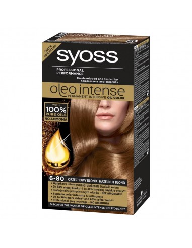SYOSS Oleo Intense Farba do włosów Orzechowy blond 6-80