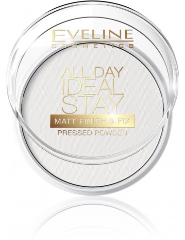 Eveline puder All Day Ideal Stay matująco-utrwalajacy Matt Finish & Fix nr 60 1szt