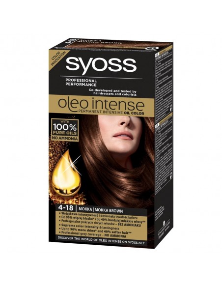 SYOSS Oleo Intense Farba do włosów Mokka 4-18