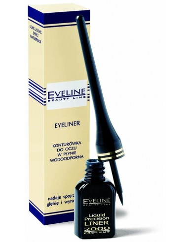 Eveline Liquid Precision konturówka do oczu w płynie czarna 10ml