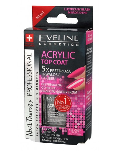 Eveline Nail Therapy odżywka do paznokci Top Coat Acrylic Gel 12ml