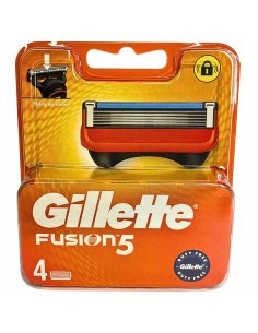 GILLETTE Wkłady do golenia FUSION 5, 4 sztuki