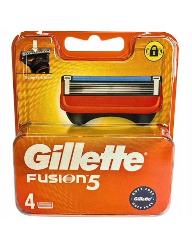 GILLETTE Wkłady do golenia FUSION 5, 4 sztuki