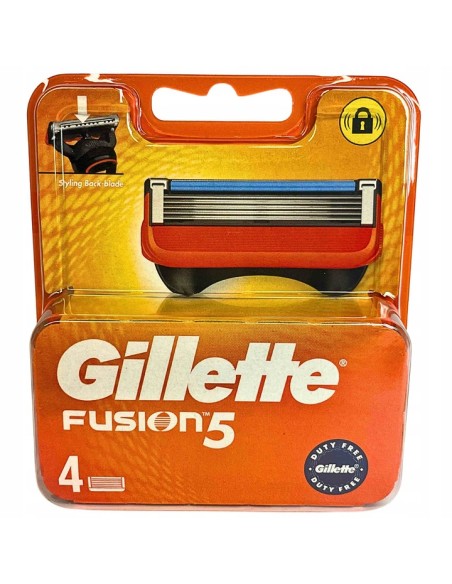 GILLETTE Wkłady do golenia FUSION 5, 4 sztuki