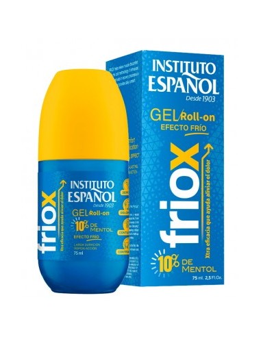 INSTITUTO ESPANOL FRIOX Żel w kulce 10% mentol Łagodzi bóle mięśni, 75 ml