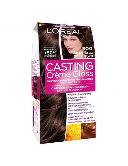 L'Oreal Paris Casting Creme Gloss Farba do włosów 500 Jasny brąz