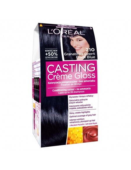 L'Oreal Paris Casting Creme Gloss Farba do włosów 210 Granatowa czerń
