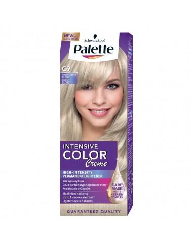 Palette Intensive Color Creme farba do włosów Srebrzysty blond C9