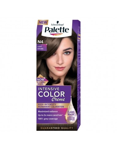 PALETTE Intensive Color Creme farba do włosów Jasny brąz N4