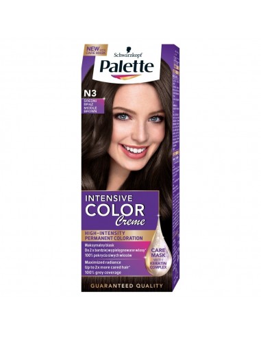 Palette Intensive Color Creme farba do włosów Średni brąz N3