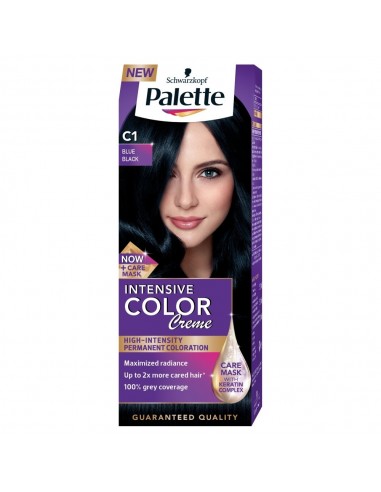 Palette Intensive Color Creme farba do włosów Granatowa czerń C1
