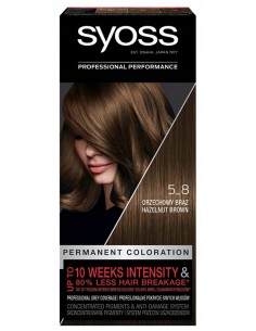 SYOSS farba do włosów orzechowy brąz 5-8