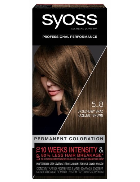 SYOSS farba do włosów orzechowy brąz 5-8
