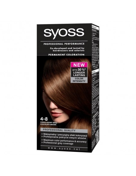 SYOSS farba do włosów czekoladowy brąz 4-8