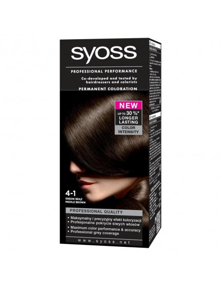 SYOSS farba do włosów średni brąz 4-1