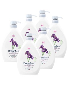 ‌DERMOMED Mydło w płynie IRIS, 1000 ml z pompką, pakiet 6 szt