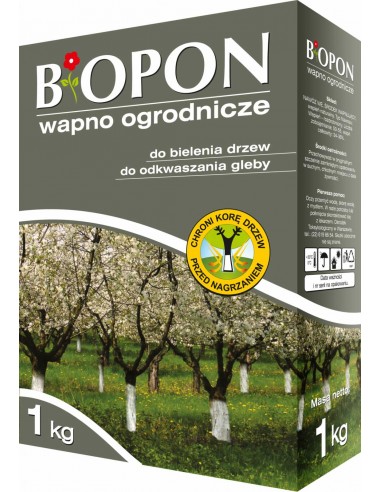 BIOPON wapno do bielenia drzew i odkwaszania gleby 1kg