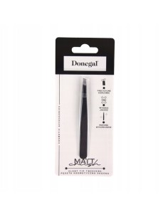 DONEGAL Pęseta skośna BLACK MATT, 1 szt