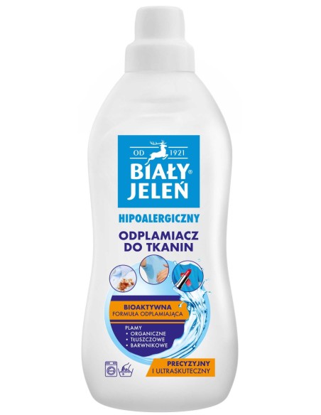 BIAŁY JELEŃ Odplamiacz hipoalergiczny, 1 l