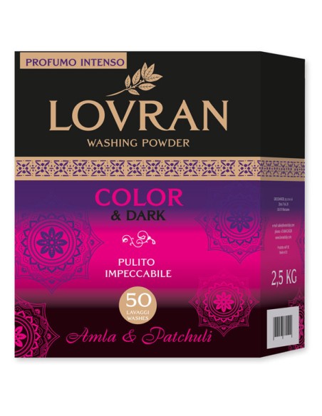 LOVRAN Proszek do prania KOLOR&CZARNY 50P, 2,5 kg