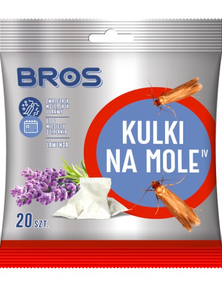 BROS kulki na mole LAWENDA, 20 szt