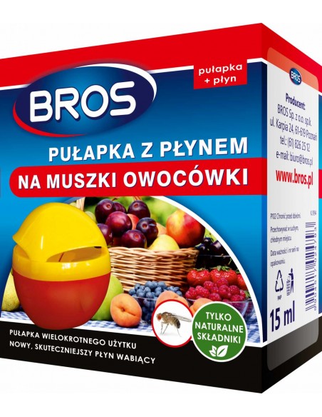 BROS pułapka z płynem na muszki owocówki
