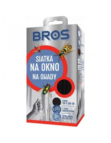 BROS siatka na okno 150x180 czarna