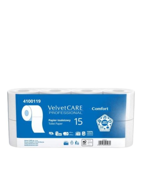 VELVET PROFESSIONAL PAPIER TOALETOWY 8 ROLEK BIAŁY