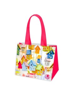 GAM Torba ekologiczna 34x25x16 KOLOROWE DOMKI, 1 szt