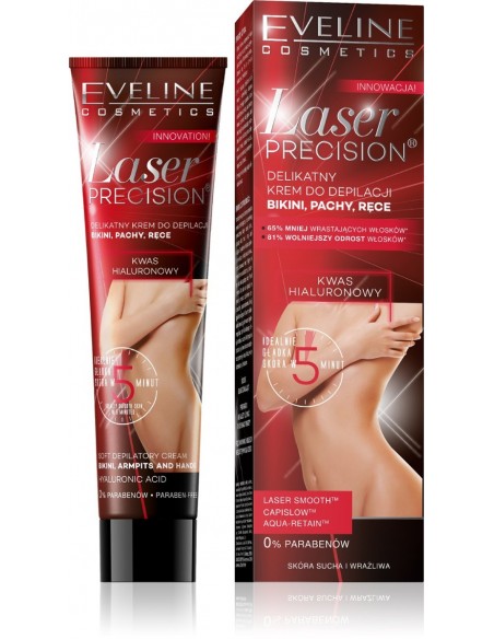 Eveline Laser Precision krem do depilacji bikini,pach i rąk 5-minutowy 125ml