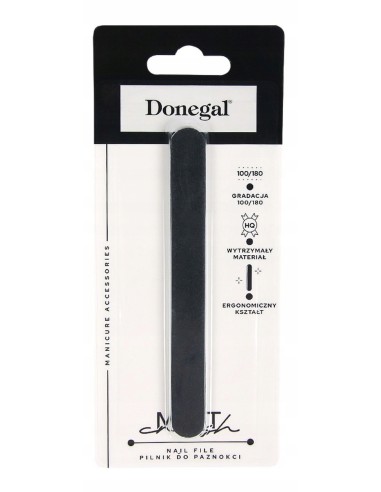 DONEGAL Pilnik do paznokci BLACK MATT, 1 op