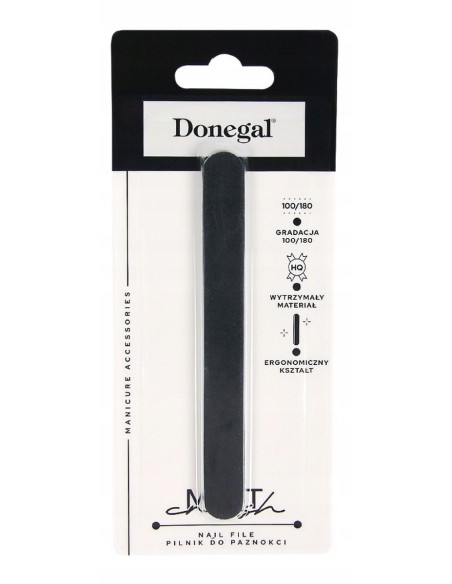DONEGAL Pilnik do paznokci BLACK MATT, 1 op