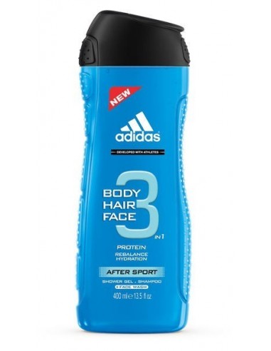 ADIDAS After Sport 3 Żel pod prysznic do ciała włosów i twarzy, 400 ml