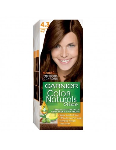Garnier Color Naturals Creme Farba do włosów 4.3 Złoty brąz