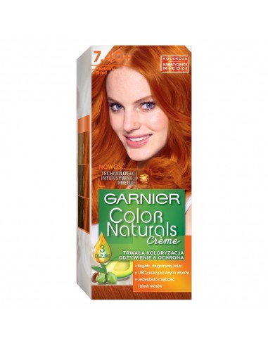 Garnier Color Naturals Creme Farba do włosów 7.40+ Miedziany blond