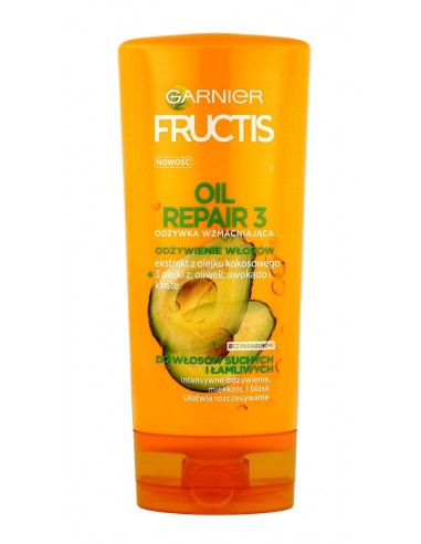 GARNIER Fructis Oil Repair 3 Odżywka wzmacniająca do włosów suchych i łamliwych, 200 ml