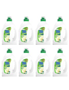WASH&FREE Koncentrat do płukania tkanin JAŚMIN 80 płukań 2000 ml, 8 szt