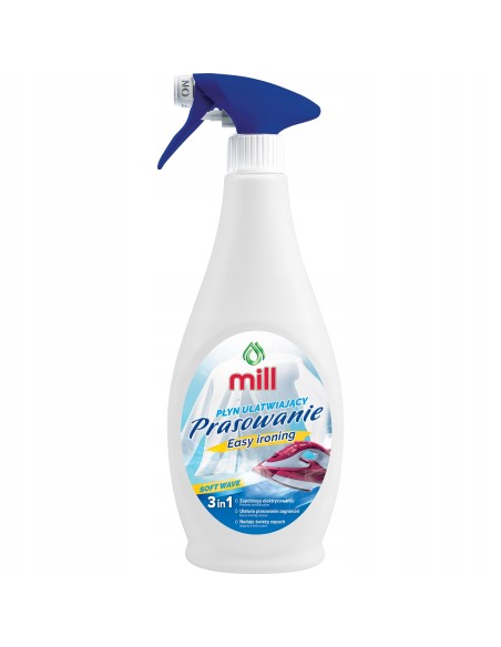 MILL CLEAN Płyn ułatwiający prasowanie SOFT WAVE, 500 ml