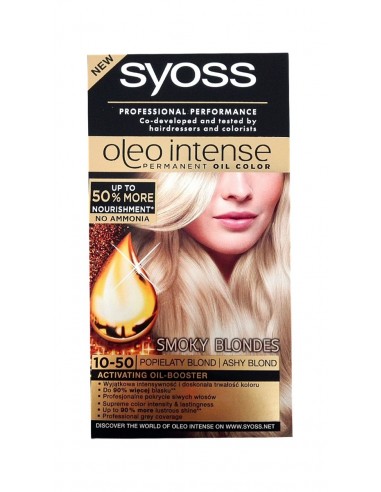 Syoss Oleo Intense Farba do włosów Popielaty blond 10-50