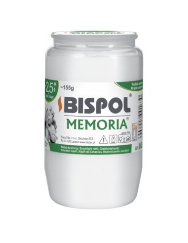 BISPOL Wkład do zniczy OLEJOWY, WO3, 1 szt 